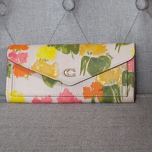 Coach Wyn Soft Wallet with Floral Print
